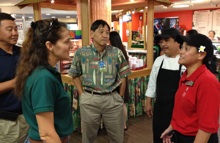 Luisa Castro and other food safety team